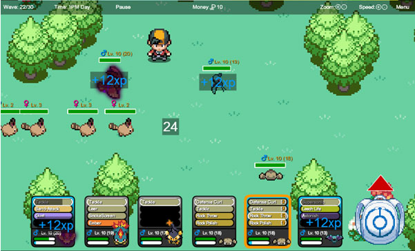 pokemon tower defense 2: accumulating experience points