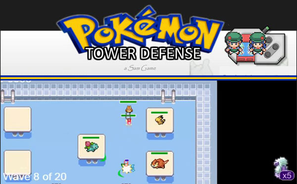 Play Pokemon Tower Defense